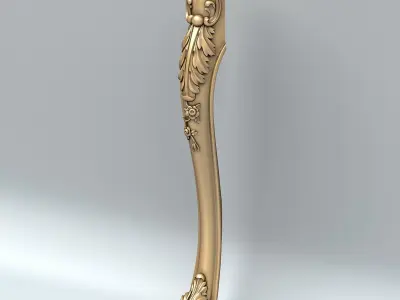 Furniture leg 014 3D model