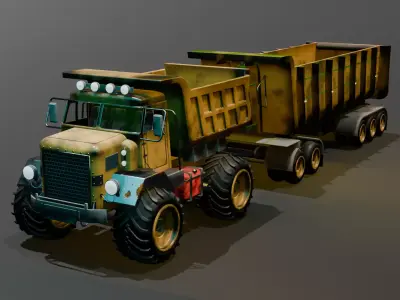Heavy truck 3D model