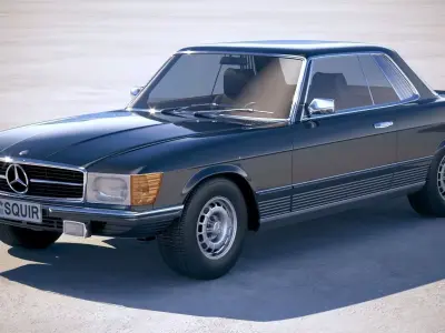 Mercedes SLC c107 1981 3D model