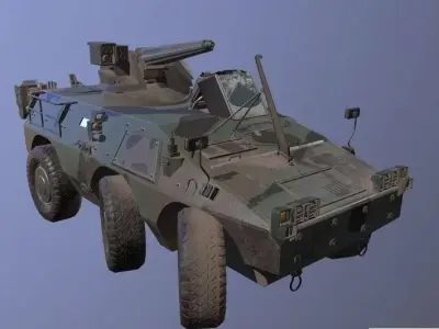 Puma 6x6 PBR 3D model 3D model