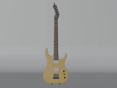 Blackmachine B6 Guitar 3D model
