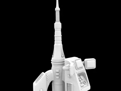 COMMUNICATION ANTENNA - PRINTABLE MODEL - SCI FI Free 3D print model