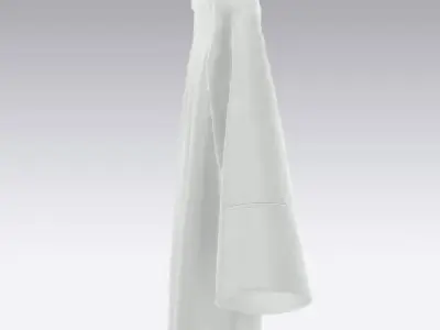 Woman luxury satin blouse 3D model