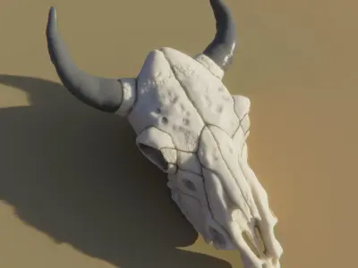 Cow Skull 3D model