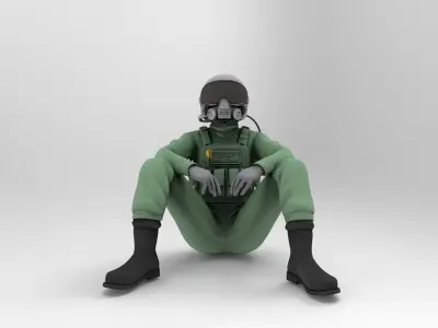 pilot character 2 3D print model