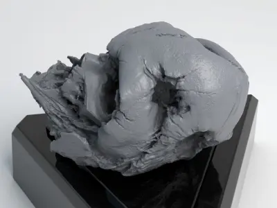 Melted Darth Vader Helmet - Star Wars Skull 3D Print model  3D print model