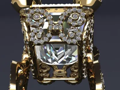 Royalty ring 3D print model