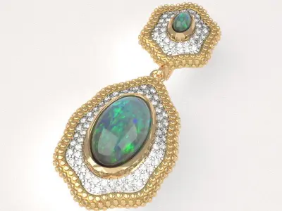 Nugget earrings 3D print model