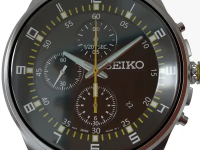 seiko watch 3D model