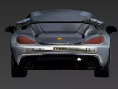 Sport Car 3D Model  OBJ Low-poly 3D model