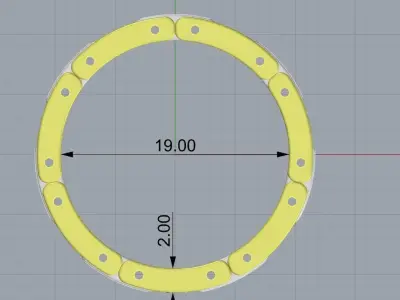 Ring chain  0173 3D print model