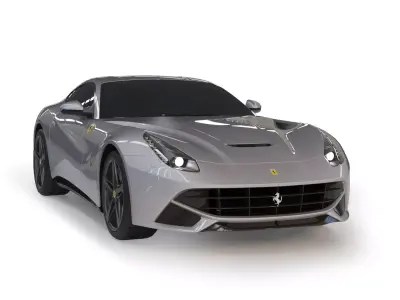 Ferrari f12 berlinetta car 3d model Low-poly 3D model