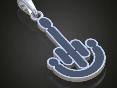 Pendant model 3D 0233 printable model Free 3D print model