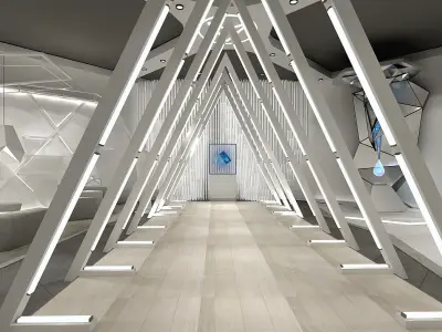 exhibitionx Low-poly 3D model