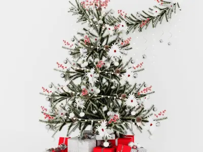 3D Christmas Tree 7 with gifts New year 3D model