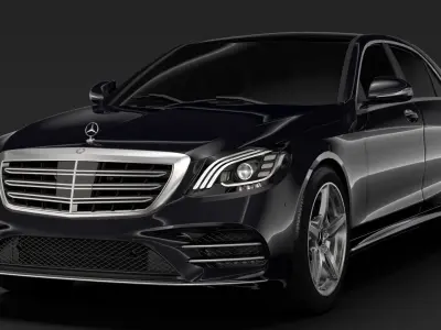 Mercedes Benz S 560 Lang AMG Line V222 2018 3D model