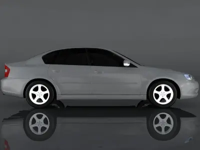 Subaru Legacy B4 Low-poly 3D model