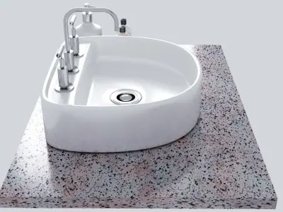 Bathroom Sink  001 3D model