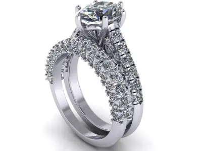 Engagemen Ring WB V3 3D print model