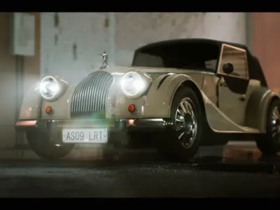 Classic Vehicles Bundle Driveable Functional Set of 8 Vehicles  Low-poly 3D model