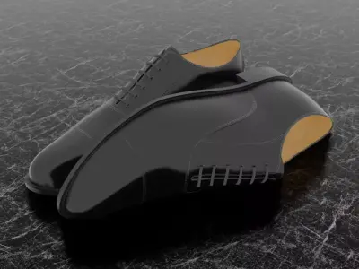 CLASSIC MENS 3D SHOES Free low-poly 3D model