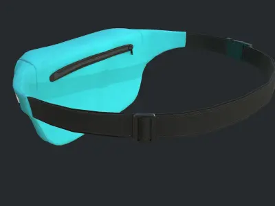 PBR Fanny Pack - Fanny Bag - 3 color  Low-poly 3D model