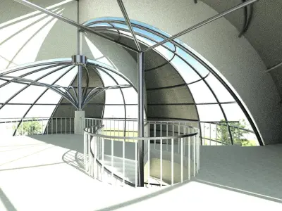 Rotunda museum building 3D model