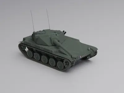 AMX ELC Bis Low-poly 3D model