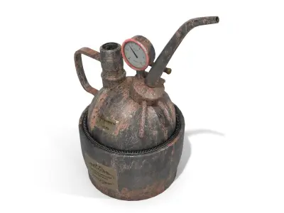 Steampunk Oilcan Low-poly 3D model