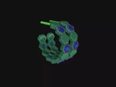 CHAUMET DIAMOND EARRINGS  3D print model