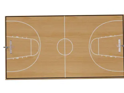 Basketball Ground Low-poly 3D model