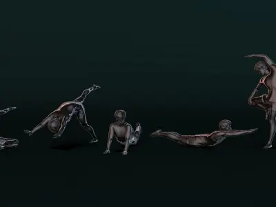 Yoga Man 03 3D model