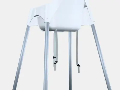 ANTILOP Highchair with safety belt Low-poly 3D model