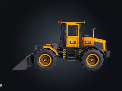 Vehicle Loader V1 Industrial Construction Low-poly 3D model