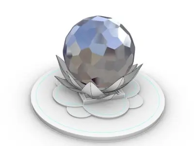 Abstract Sculpture 3D model 8