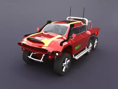 super car concept  3D model purchase