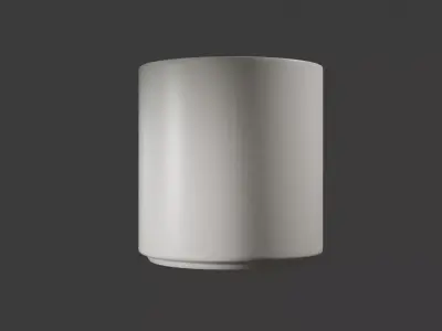 Minimalist Ceramic Mug for Kitchen Free 3D model