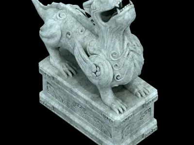 Stone Decoration - Animal Beast 06 3D model