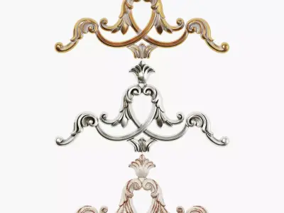 Classic carved 219 3D model