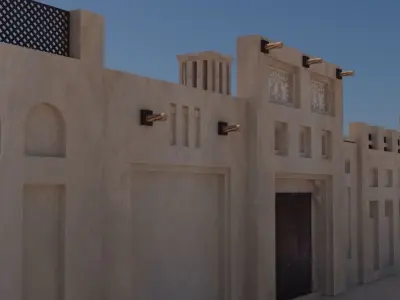 UAE old Building 3D model