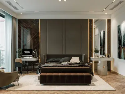 Bedroom Luxury 3D model