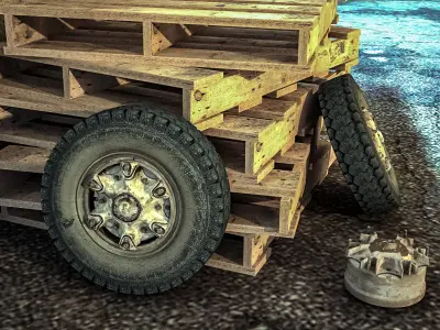 Disc of the Soviet bus Liaz-677 3D model