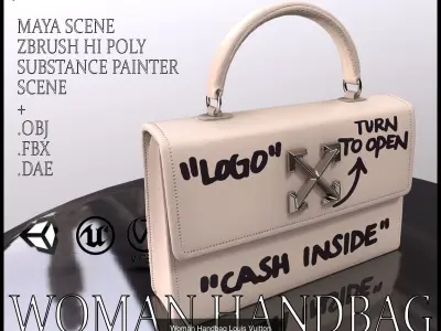 Luxury Handbags 3D Model Pack