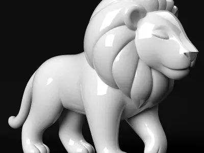 Lion Statue 3D print model