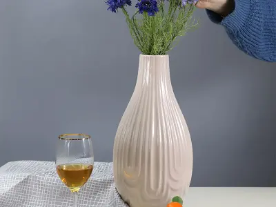 NORDIC MATTE FLOWER VASE 3D print model
