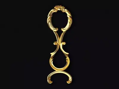 Central decor ornament for furniture 3D model 131