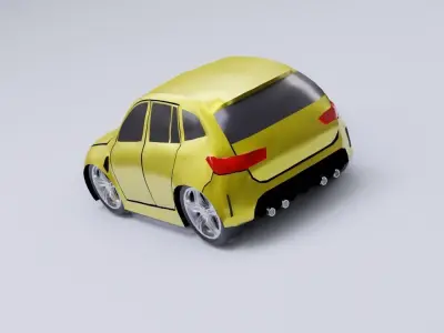 Toon car 01 model  3D model