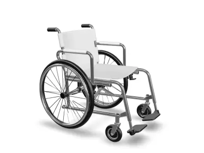 Medical Wheel Chair 3D Asset  Low-poly 3D model