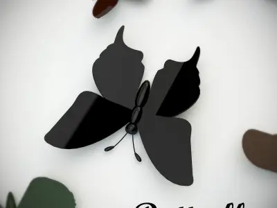 panel butterfly 3D model