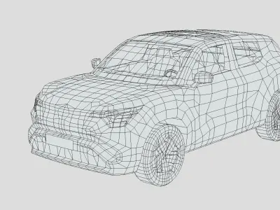 Suzuki E-Vitara 2025 Low-poly 3D model